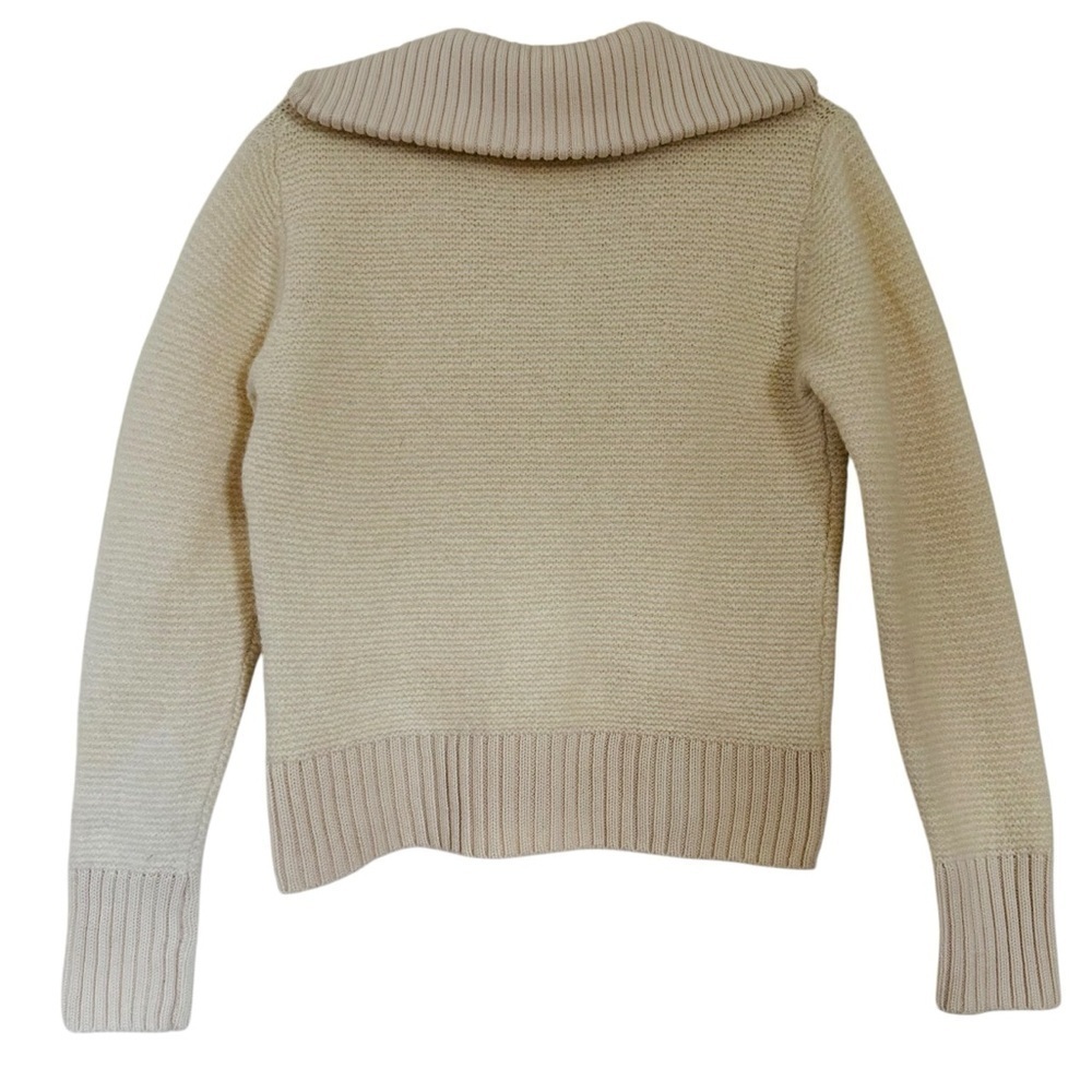 VERONICA BEARD BROGAN COLLARED WOOL CASHMERE SWEATER SIZE MED - Picture 6 of 15